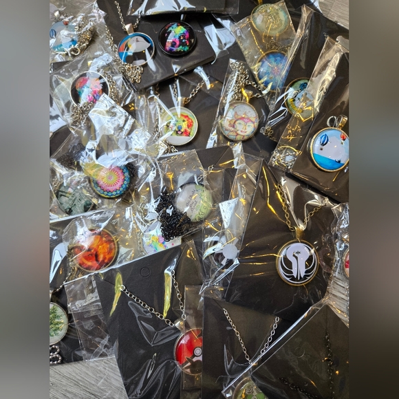 Jewelry - Lot of 25 Cabochon Necklaces – Perfect for Resellers & Gift-Givers